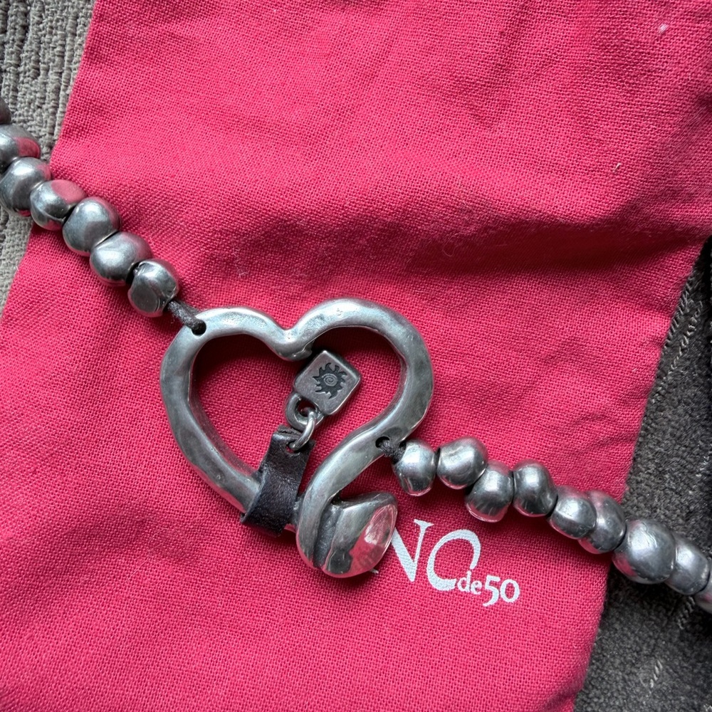 UNO de 50 Silver Beaded Necklace with Toggle Clasp - Picture 4 of 7